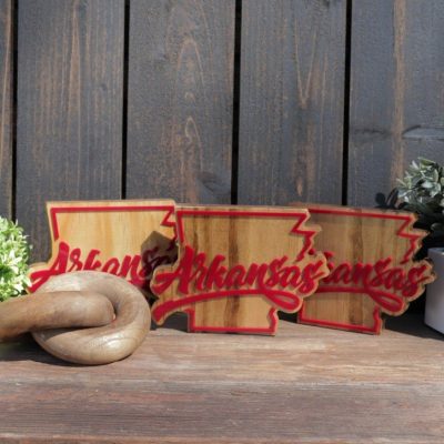 6 Inch Arkansas State with Cursive Arkansas thumbnail 5