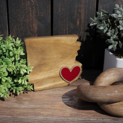 6 Inch Arkansas Heart Shape thumbnail 3