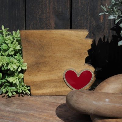 6 Inch Arkansas Heart Shape