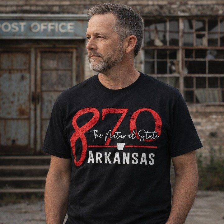 870 The Natural State Arkansas T-Shirt